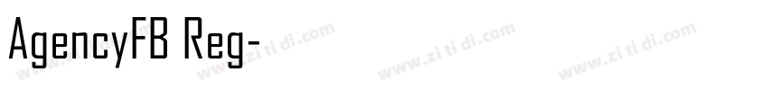 AgencyFB Reg字体转换